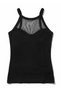 Women's Single Viscose Transparent Tulle Halter Neck Tank Top, Flexible and Stylish (3296) - 2