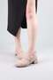 Siena Elastic Knitwear Heeled Shoes Beige - 2
