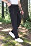 Sports Sweatpants Summer Thin Parachute Fabric Elastic Waist (Navy Blue) - 2