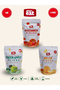 Paradise Persimmon-Apple-Melon Freeze Dry Fruit Chips 3-Pack Natural Snack