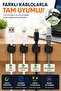 Magnetic Cable Organizer Cable Holder Set of 6 Adhesive Cable Fixer Desk Cable Management - 3