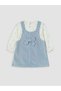 Timeless Clothing & Timeless Choices Bowknot Velvet Baby Girl Salopet Dress & T-Shirt - 3
