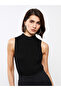 Women's Half Turtleneck Plain Knit Sweater - 2