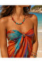 Authentic Azzura & Corallia Turquoise Coral Natural Wood Bead Necklace - 3