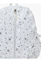 Girls Star Print Backpack with Zip Closure - 3