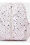 Girls Star Print Backpack with Zip Closure - 3