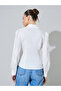 Off White Puff Sleeve Fitted Shirt - 5