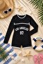 2-Piece Long Sleeve Top and Pareo Girls' Swimsuit Set - 2