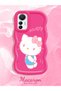 Mi 12 Lite Compatible Case Camera Protector Red Silicone Couple Phone Case Kitty Pattern - 2