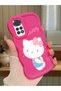 Redmi Note 11S Compatible Case Camera Protector Red Silicone Couple Phone Case Kitty Pattern