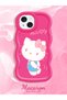 iPhone 13 Compatible Case Camera Protector Red Silicone Couple Phone Case Kitty Pattern - 2