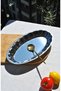 1 Piece Stainless Steel Sectioned Kayak Salad Presentation Plate 34 X 20 cm Large Size Kayak Plate - 3