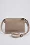 Women's Mink Accessory Detailed 3-Compartment Leather-Look Minimalist Shoulder Bag - 3