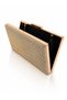 Gold Yellow Shiny Stone Covered Promise Engagement Wedding Women Evening Dress Bag Clutch - 2