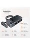 120W Car Charger Hub - Triple Lighter Sockets, 3 USB-A & 2 USB-C, Voltage Display - 3