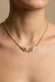 Brass Gold Color Zircon Stone Serenay Necklace - 3