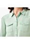 Regular Fit Lyocell Denim Shirt with Pockets - 4
