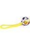 FIFA WC26 EZ Grip N’Throw Rope Hollow Ball – Medium | Interactive Dog Toy for Fetch & Tug | Lightweight Rope Handle | Official World Cup 2026 Collection
