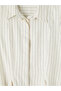 Lcw Vision Black Striped Pleated Women's Shirt - 7