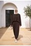 Pike Modal Shalwar Trousers Model Oversize Suit – Brown - 3