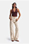 Women's Ecru Polka Dot Doris P1-7S6-69 Straight Fit High Waist Denim Jeans - 3