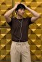 Men's Relaxed Casual Coffee Stretch T-Shirt - 4
