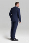 Striped Navy Blue Slim Fit Jacket - 3