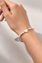 Silver Color Adjustable Bracelet with Cat Figure - 2