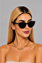 Cat Buckle Model New Season Light Frame Uv Protected Women's Sunglasses Leopard Frame Green Glass - 2