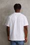 Unisex printed oversize t-shirt - white - 2