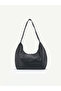 Black Shk331 Soft Textured, Zippered, Women's Hand, Arm and Shoulder Bag - 5