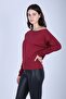 Women's One Shoulder Low Cut Casual Sweatshirt with Boat Neckline - 2