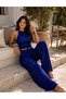 Women's Cropped Pants Set Stylish Summer Corduroy - 6