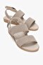 Buckle-Strapped Double-Strapped Women's Sandals Vison