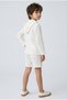 Unisex Children's Muslin Fabric Hooded Two-Piece Set with Shorts - 2