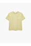 Short Sleeve Crew Neck Pocket Detail Cotton T-Shirt