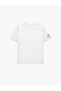 Comfortable Fit Short Sleeve Crew Neck Printed T-Shirt - 4