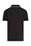Boys Black Short Sleeve Solid Polos - 2