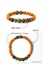 Agate & Rudraksha Men's Bracelet |   Power & Spiritual Protection |   Natural Stone - 2