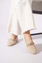 Lerbeg Single Stone Buckle Women's Knitwear Babet Beige - 2