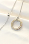 316L Steel Zircon Stone Double Color Tifany Necklace