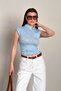 Lace Japanese Blouse Baby Blue - 3