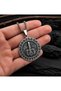 Stainless Steel Antique Silver Color Rune Letter Detailed Thor's Hammer Mjolnir Viking Necklace - 4