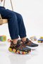 Black-Red-Yellow Boys' Sports Shoes 1030 P - 3