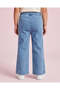 Girls Blue Cut And Sew Flare Jeans - 8
