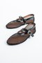 Ayla Women's Mesh Buckle Mary Jane Ballerinas - 6