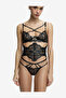 Women Lush Wired Black Lifting Bra - 3