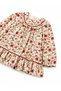 Baby Girl Mushroom Printed Ruffle Detailed Dress 0-4 Years Red - 2