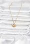 316L Steel Chain Gold Color Winged Heart Model Women's Necklace - 2