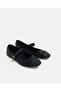 Women Black Textile Ballerinas - 2